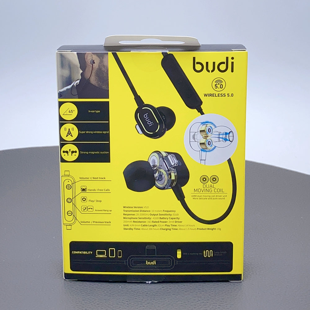 Budi dual moving coil in-ear headphones earphones