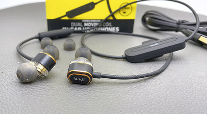 Budi dual moving coil in-ear headphones earphones
