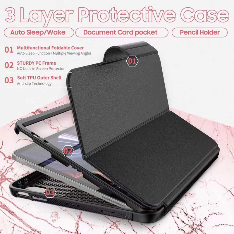 iPad new 9.7 / iPad pro 9.7 Tablet protective case magnetic follo case (9.7/air 2 fit)