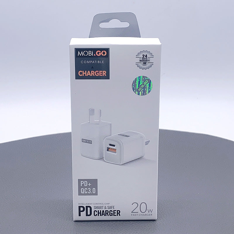 Mobigo PD QC 3.0 20W wall charger TCS2081AC