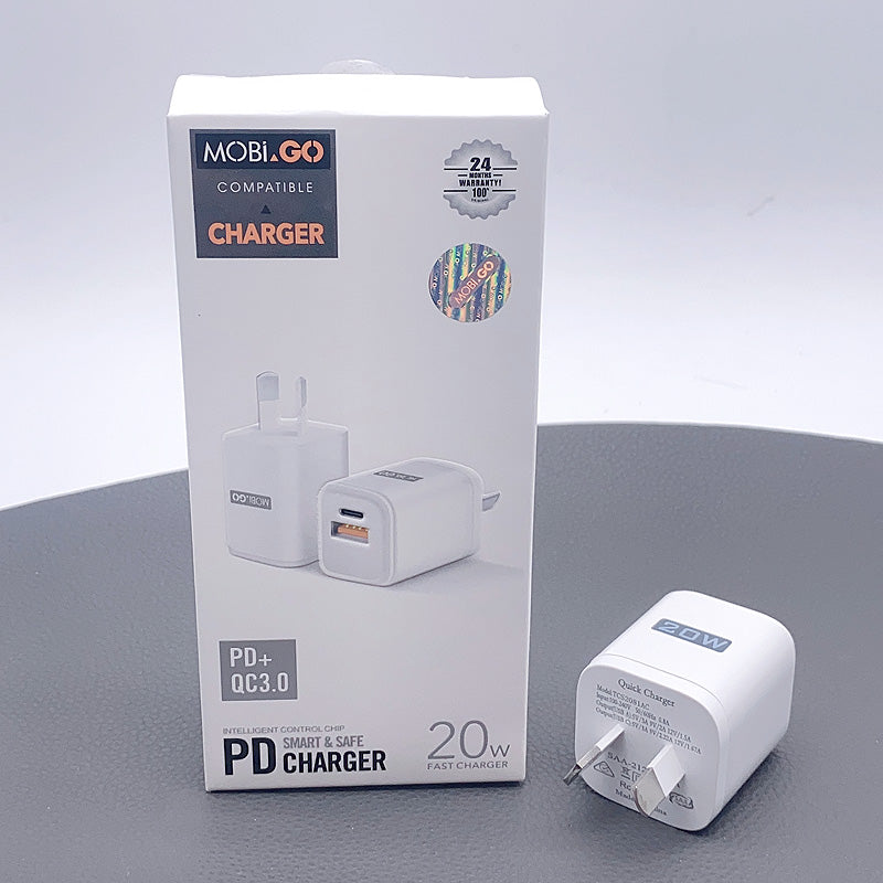 Mobigo PD QC 3.0 20W wall charger TCS2081AC