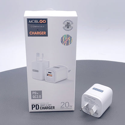 Mobigo PD QC 3.0 20W wall charger TCS2081AC
