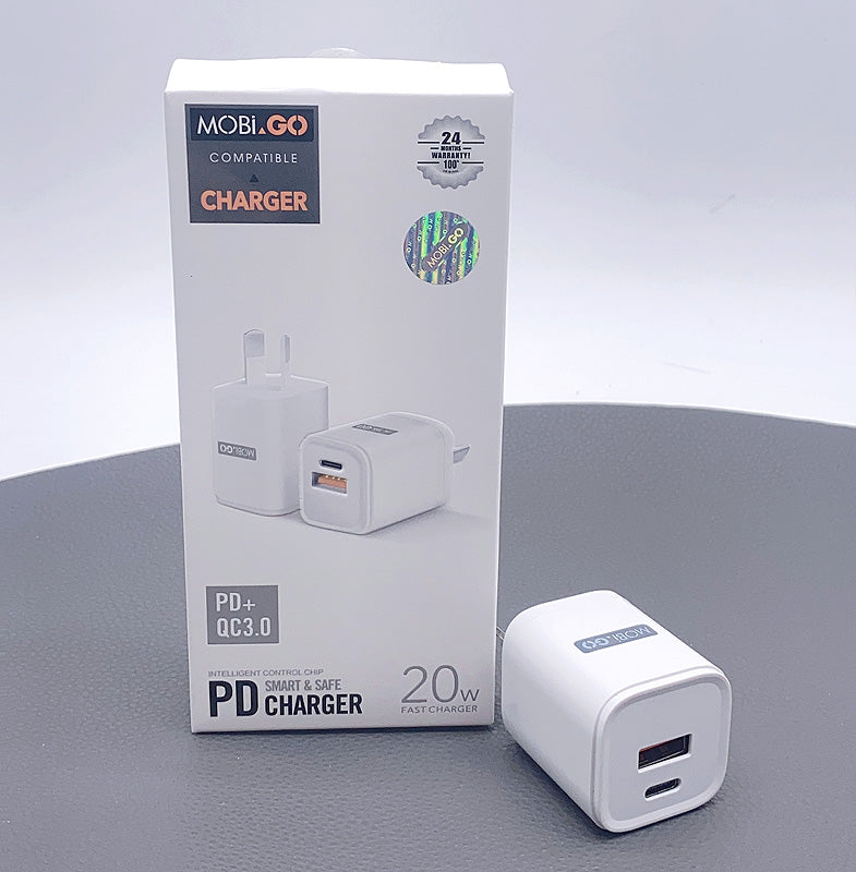 Mobigo PD QC 3.0 20W wall charger TCS2081AC