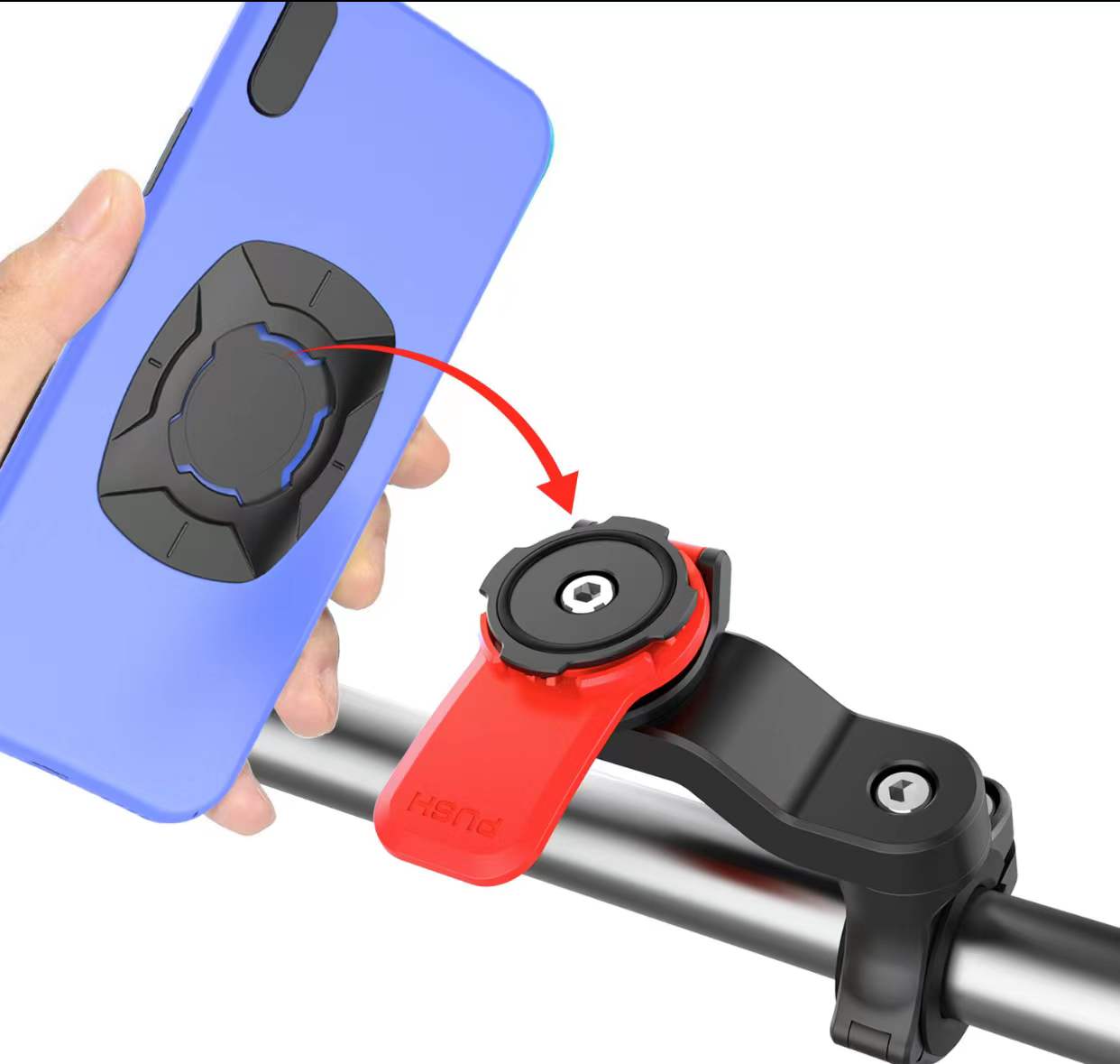security lock smartphone mount Bike & motor bike super strength holder