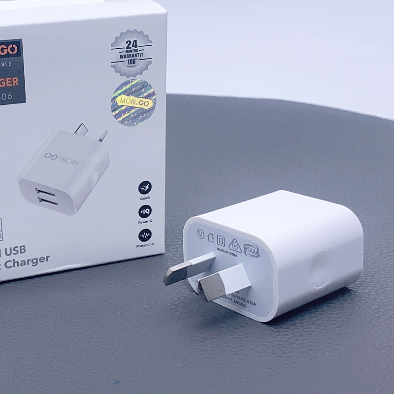 Mobigo 2.1A fast wall charger GO306