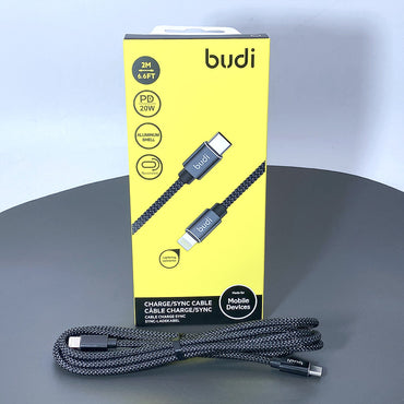 Budi 2m PD 20W  Type-C to lightning cable DC206TL20