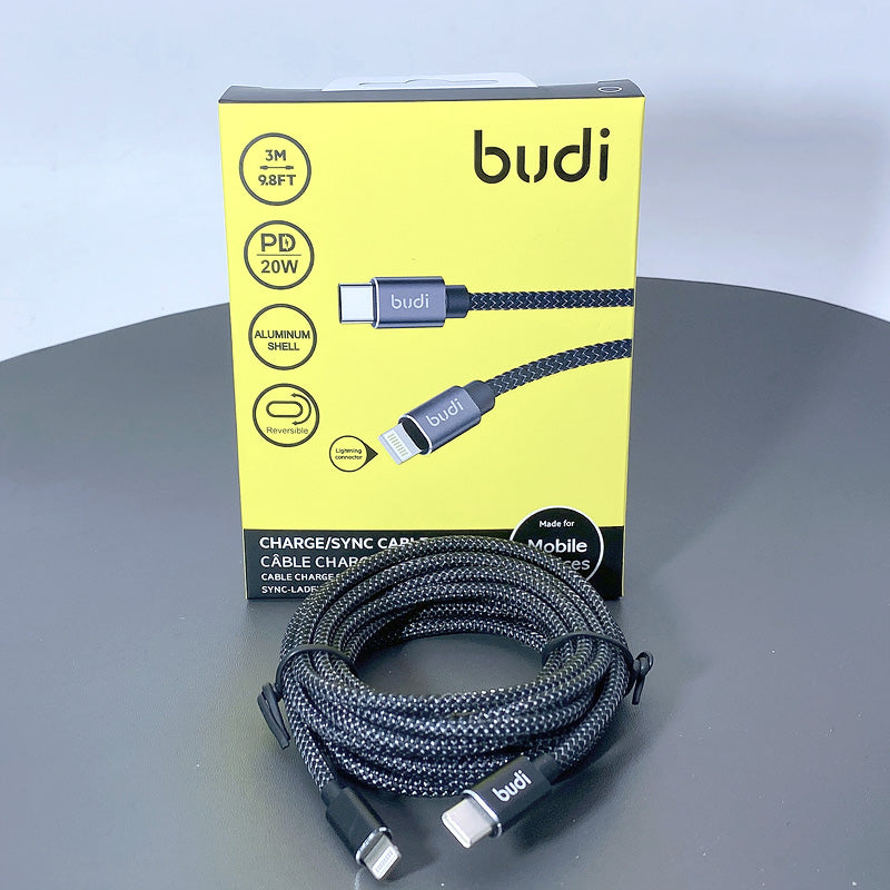 Budi 3m PD 20W Type-C to lightning cable DC206TL30