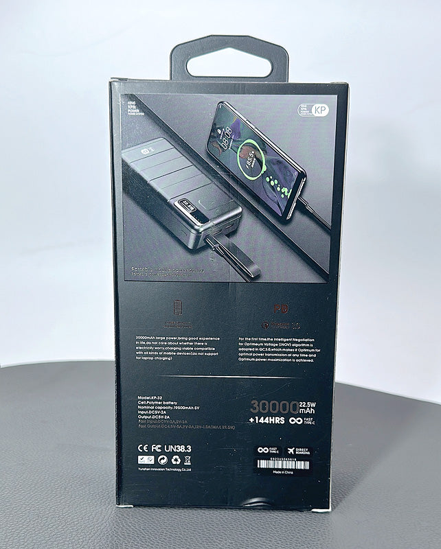 KP PD QC 3.0 30000 mah power bank KP32