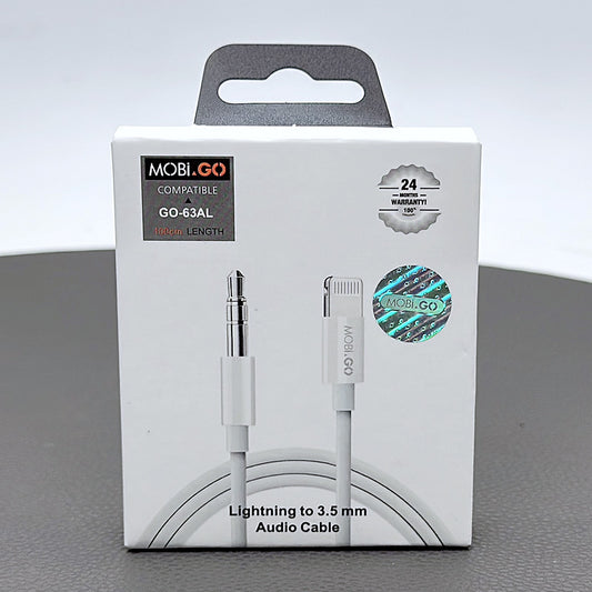 Mobigo 1m lightning to 3.5mm adapter GO63AL