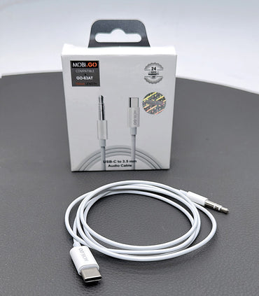 Mobigo 1m Type-C to 3.5mm adapter GO63AT (Digital IC support most type c devices)