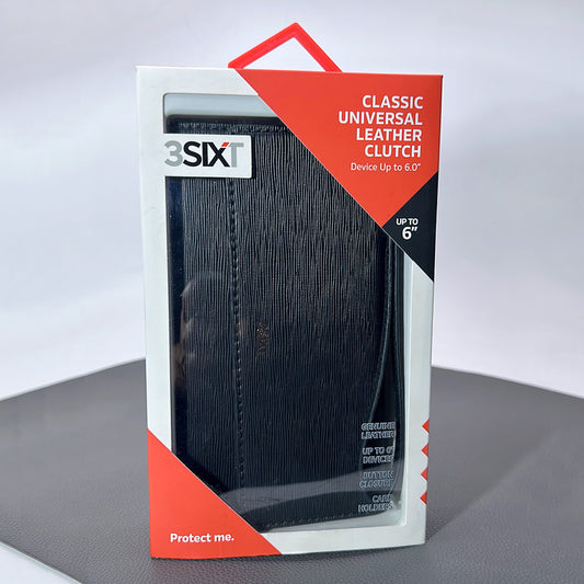 3SIXT classic universal leather clutch (Fit up to 14 pro max without case)