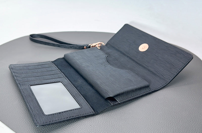 3SIXT classic universal leather clutch (Fit up to 14 pro max without case)