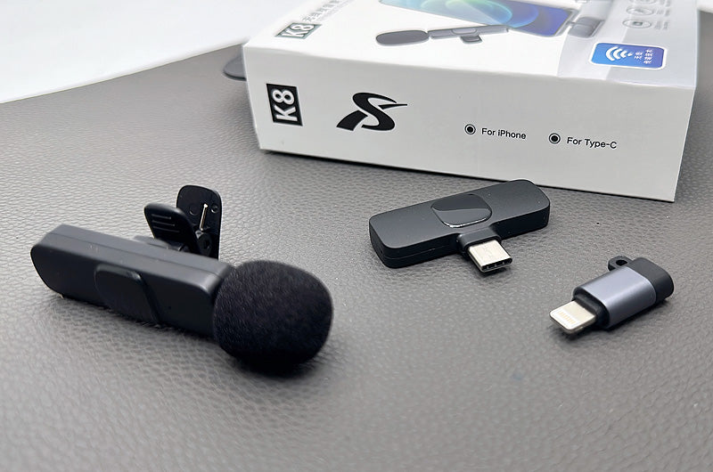 Wireless Microphone bluetooth speaker K8 (Lighting & Type-c)