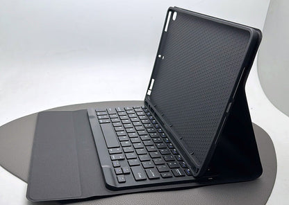 iPad Pro 10.5/air 10.5 Detachable built in pencil holder Bluetooth keyboard case (iPad 7th/9th 10.2 fit)