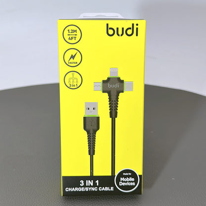 Budi 1.2M 3 in 1 cable M8J150+