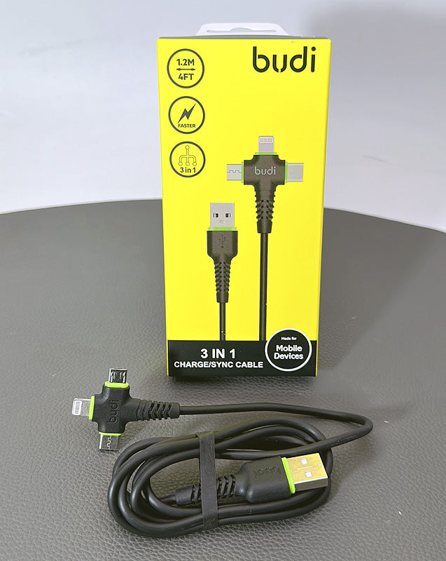 Budi 1.2M 3 in 1 cable M8J150+
