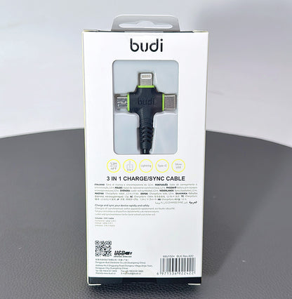 Budi 1.2M 3 in 1 cable M8J150+