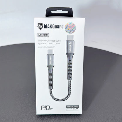 Maxguard 25CM PD 65W Type-C to Type-C cable M40CC