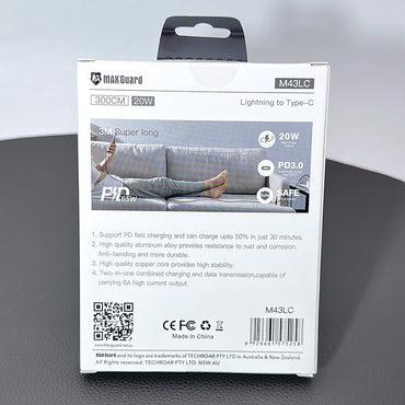 Maxguard 3M PD 20W Lightning to Type-C cable M43LC