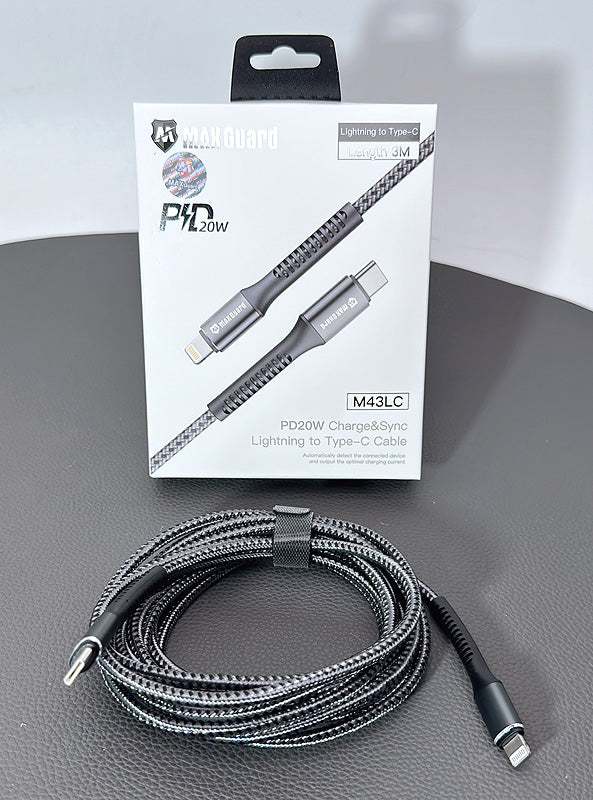 Maxguard 3M PD 20W Lightning to Type-C cable M43LC