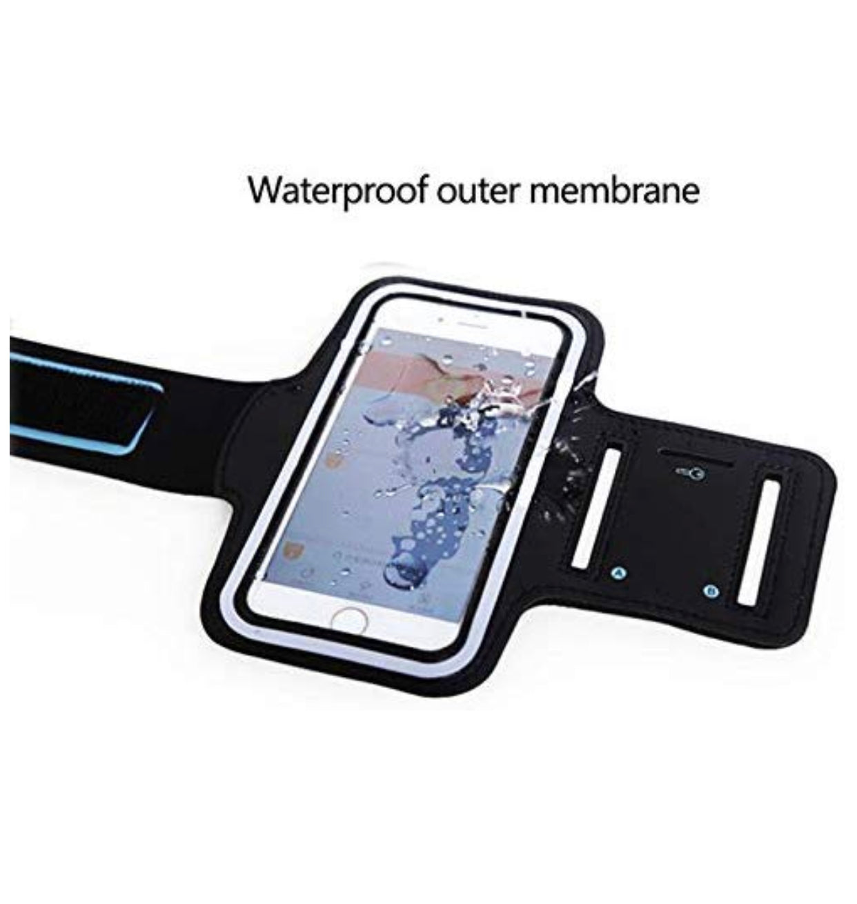 Sweatproof universal running sports phone armband with key holder