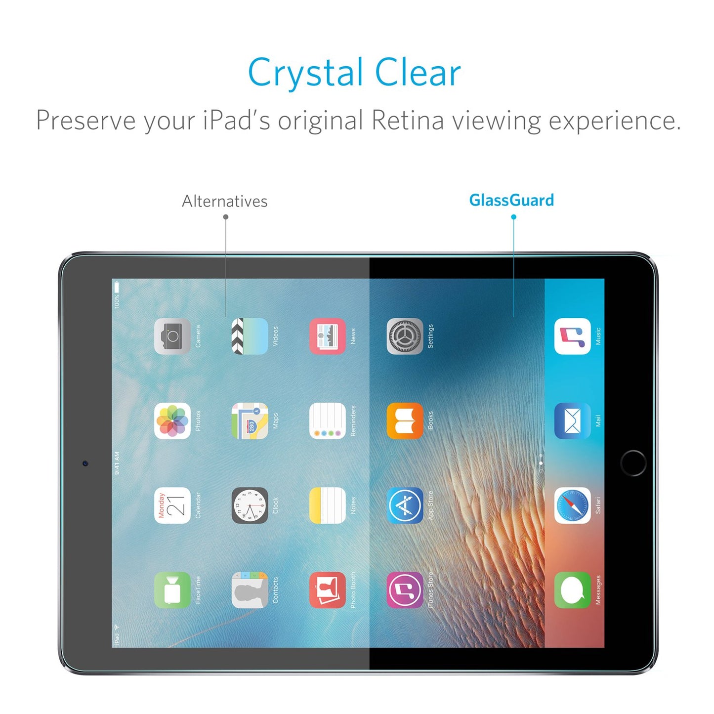 Glass screen protector sp for iPad
