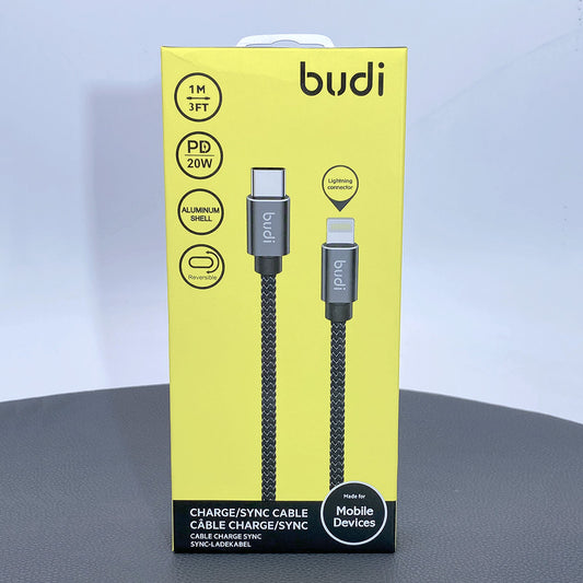 Budi 1m PD 20W Type-C to lightning cable DC206TL10