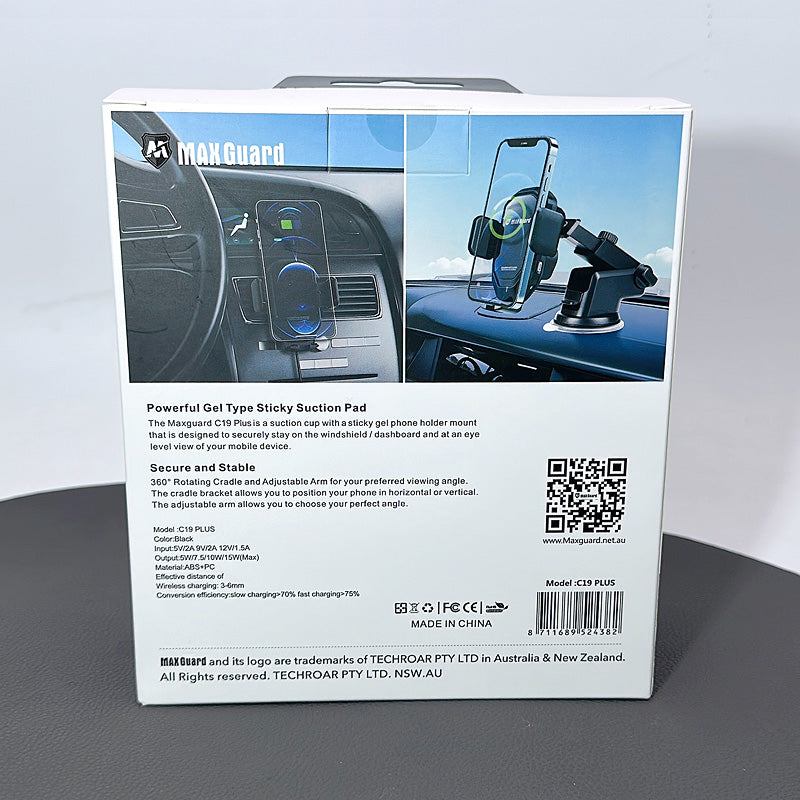 Maxguard 15W wireless charger holder C19 Plus