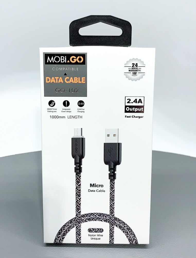 Mobigo 1m nylon micro cable GO102