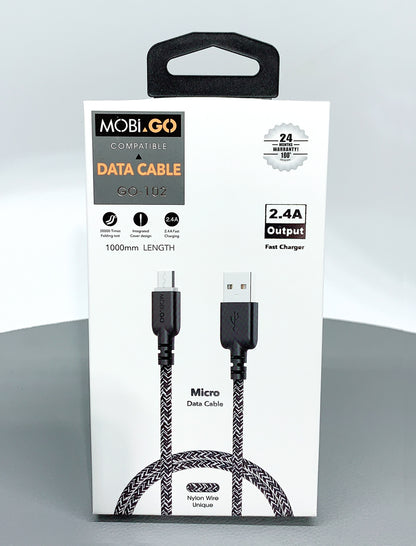 Mobigo 1m nylon micro cable GO102