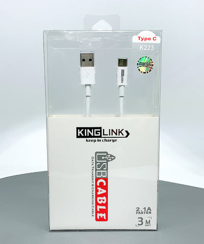 Kinglink 3m type-c cable K223