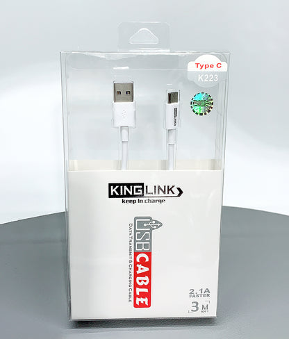 Kinglink 3m type-c cable K223