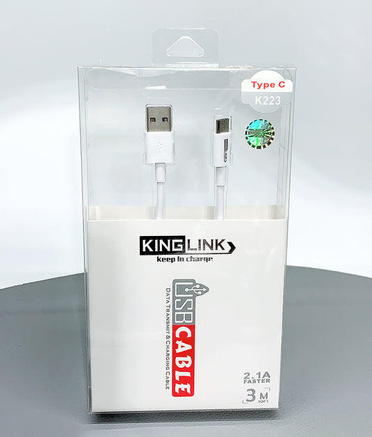 Kinglink 3m type-c cable K223