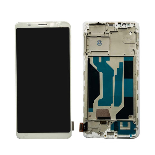 OPPO\R11S SCREEN WITH FRAME WHITE (TFT)