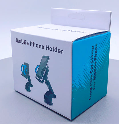 Long pole universal smart phone car holder