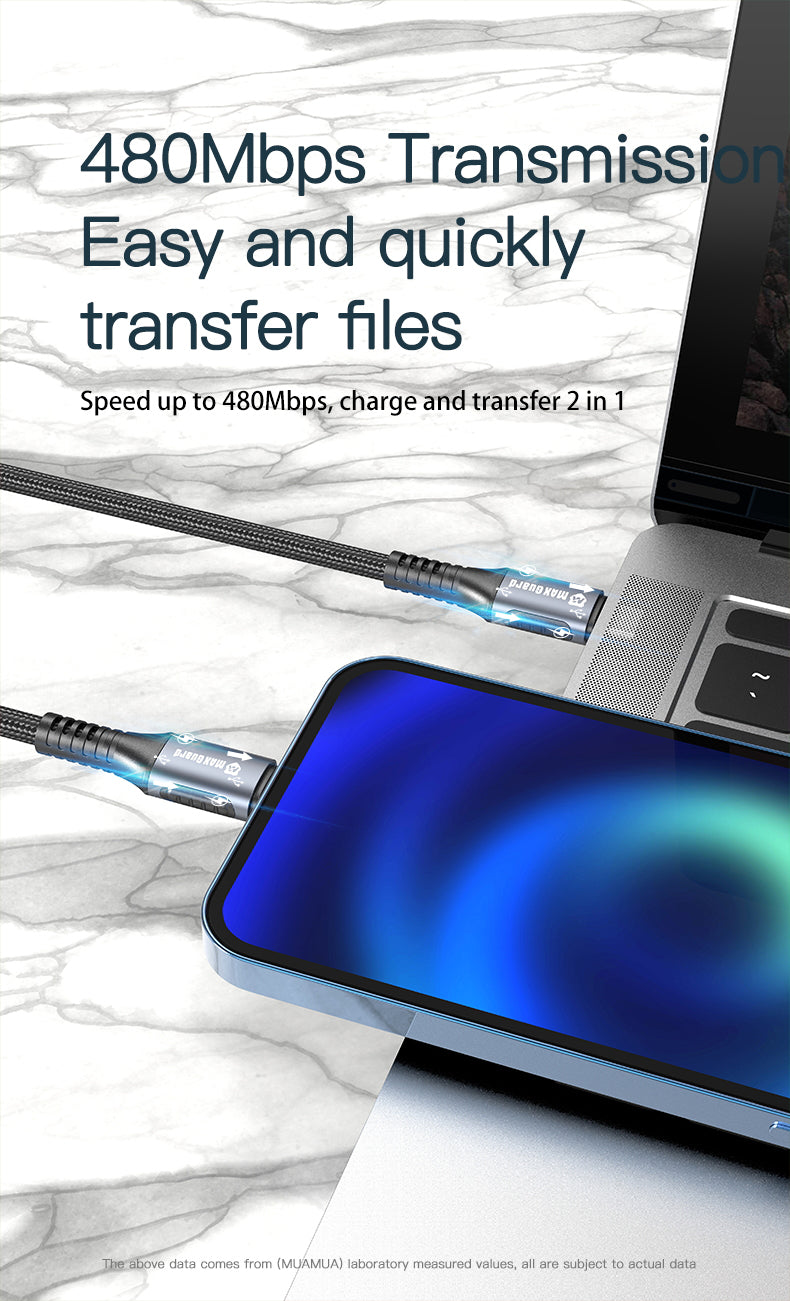 Maxguard 2m PD 20W Type-C to lightning cable M32CL