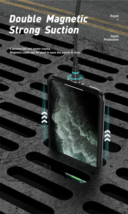 Maxguard magnetic micro+lightning+Type-C cable M33MLC