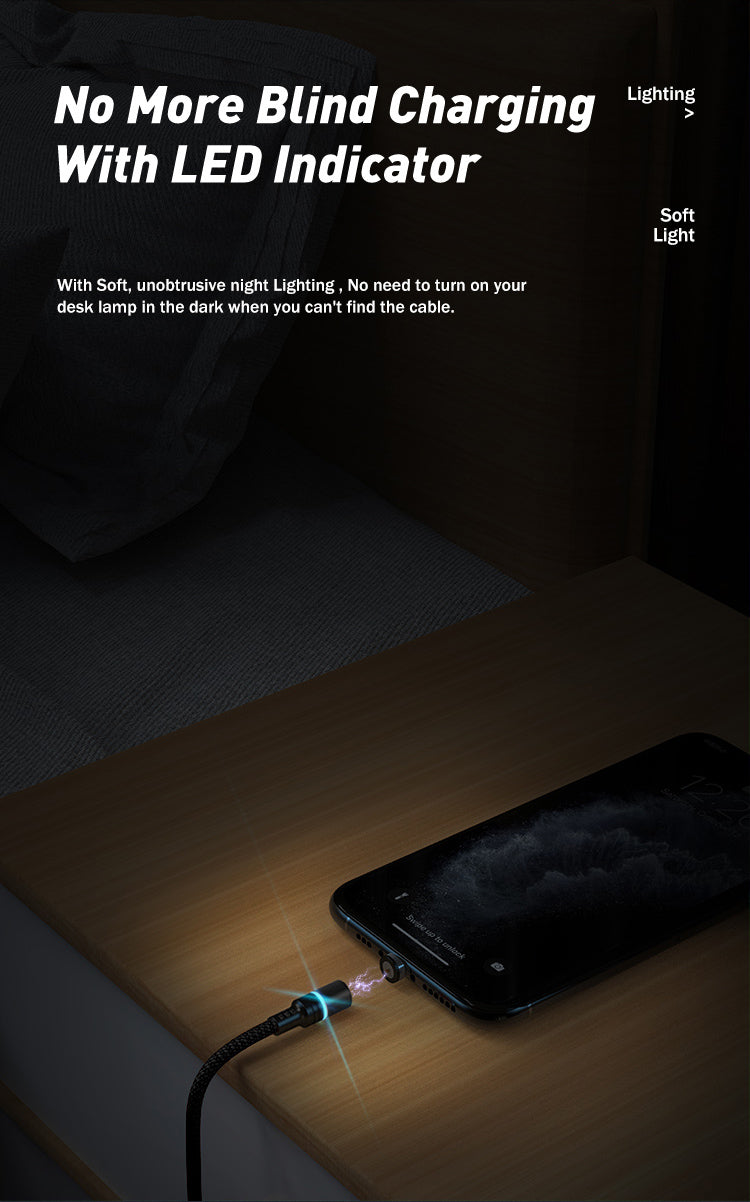 Maxguard magnetic micro+lightning+Type-C cable M33MLC