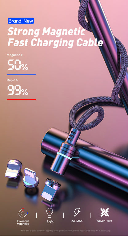 Maxguard magnetic micro+lightning+Type-C cable M33MLC