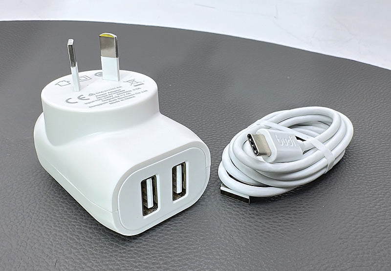 Budi home charger with Type-C cable AC339ATW
