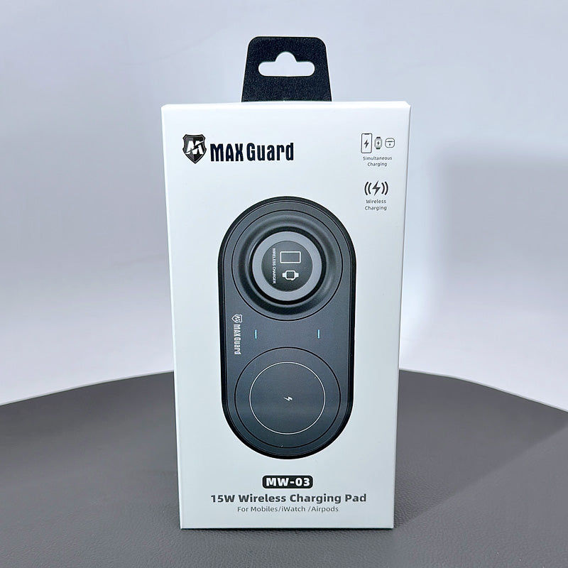 Maxguard 15W wireless charger MW03 (3 in 1 iPhone/Apple watch/Airpods)