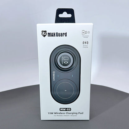 Maxguard 15W wireless charger MW03 (3 in 1 iPhone/Apple watch/Airpods)