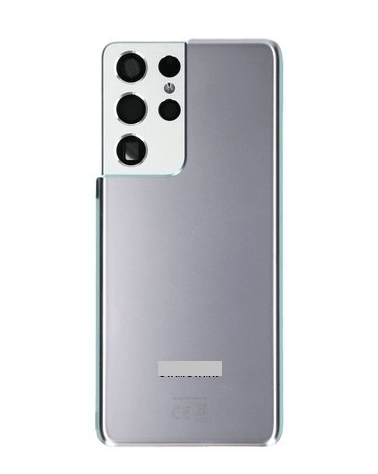 SAMSUNG S21ULTRA BACK GLASS SILVER (AFTERMARKET PREMIUM)