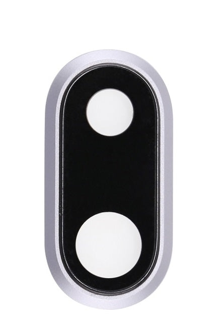 IPHONE 8PLUS BACK CAMERA LENS WITH FRAME SILVER