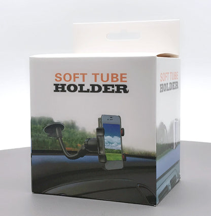 Soft tube long neck clip car mount holder