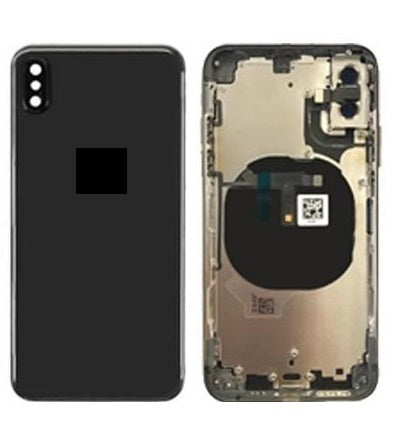IPHONE XS BACK HOUSING WITH VOLUME POWER FLEX BLACK