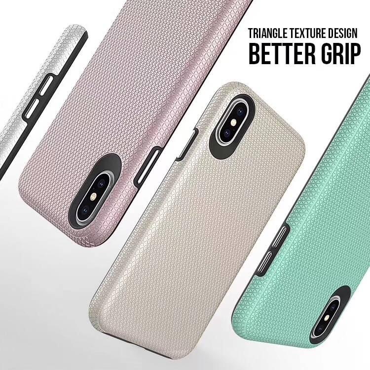 iPhone 14 Plus / 15 Plus 6.7 triangle series thin color back baocai case