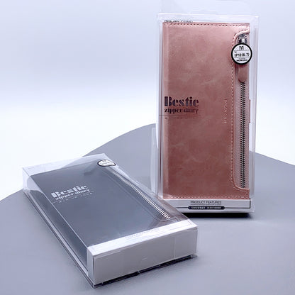 iPhone ipX molan cano bestie zip diary case