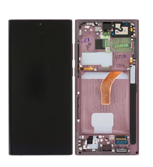 SAMSUNG S22ULTRA SCREEN BURGUNDY (SERVICE PACK)