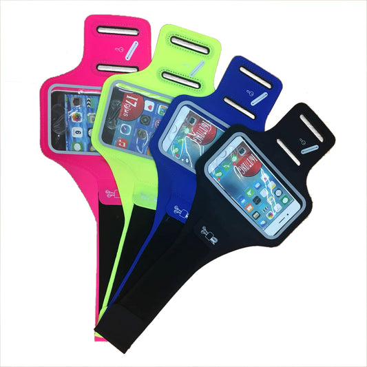 Running sport phone armband with key and headphone slot